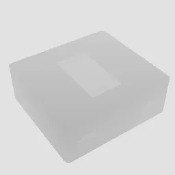 A hard to see gray-on-gray rendering of a rectangular case, against a gray background. It is difficult to make out any details.